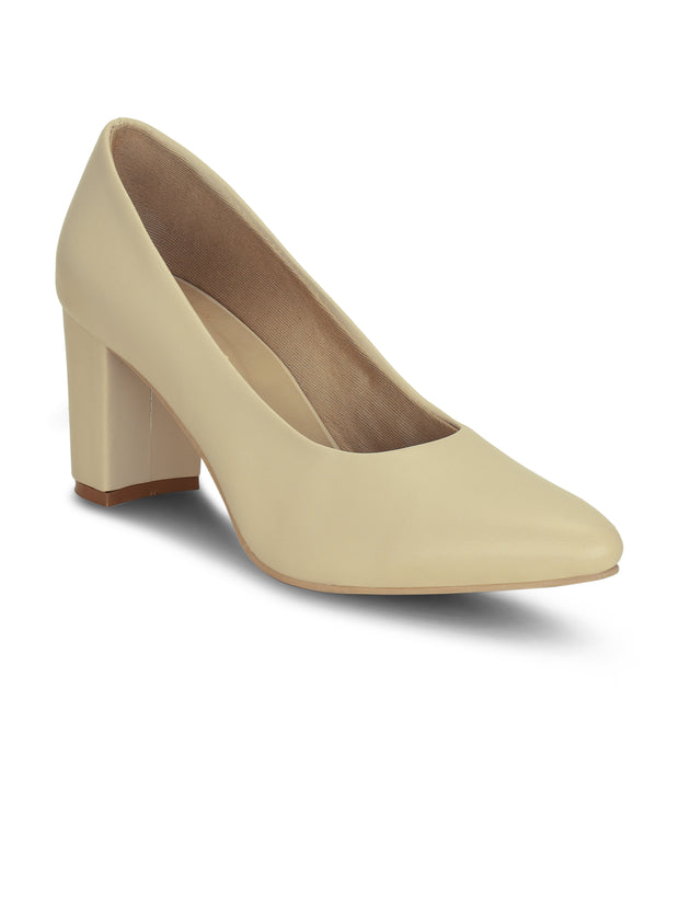 Get Glamr Women Cream Heels