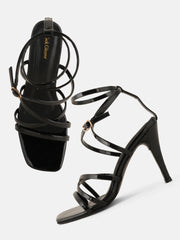 Get Glamr Women Strap Detail Stiletto Heel Sandals