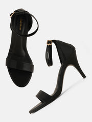 Get Glamr Women Solid Open Toe Leather Sandals