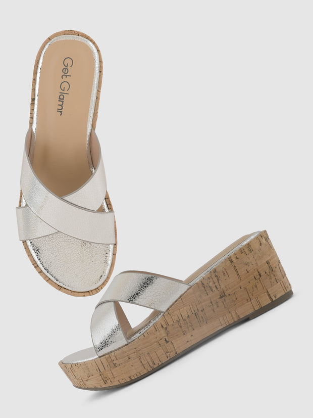 Get Glamr Metallic Mules