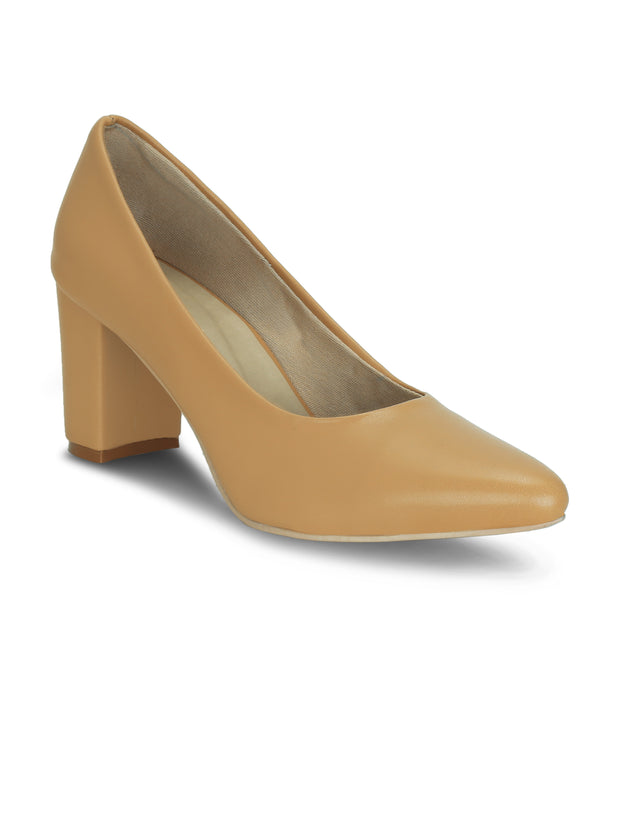 Get Glamr Women Beige Heels