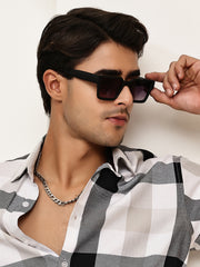 Blue Square Sunglasses With UV Lenses For Unisex
