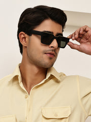 Classic Black Wayfarer UV-Protected Sunglasses for Men & Women