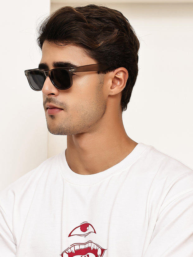 Classic Grey Wayfarer UV-Protected Sunglasses for Men & Women