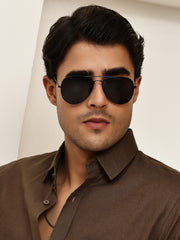 Classic Full-Rim Polorized Aviator Sunglasses