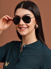 Classic Full-Rim Polorized Aviator Sunglasses