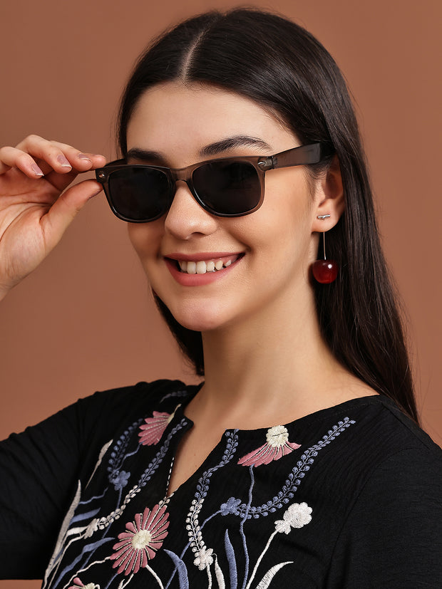 Classic Grey Wayfarer UV-Protected Sunglasses for Men & Women