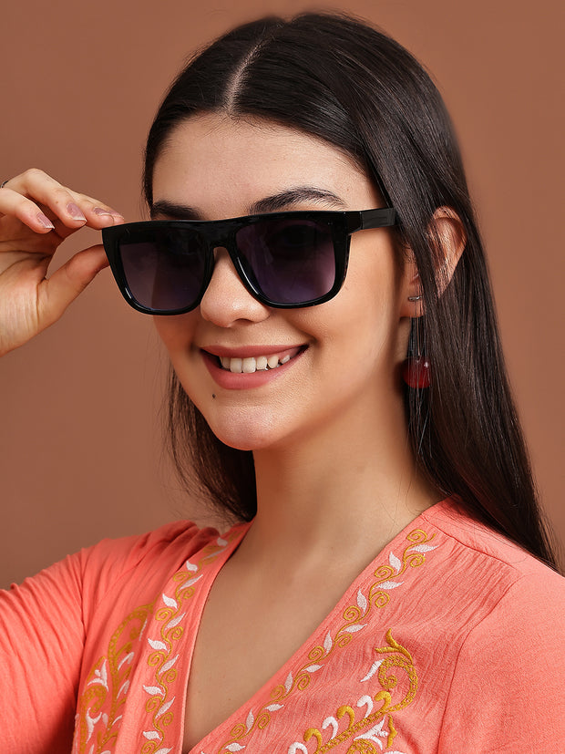 Blue Square Sunglasses with UV Protection