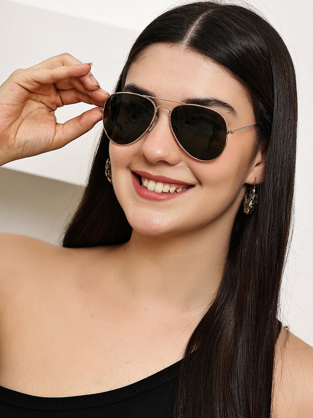 Classic Full-Rim Polorized Aviator Sunglasses