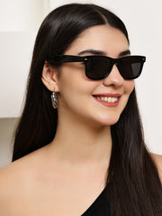Classic Black Wayfarer UV-Protected Sunglasses for Men & Women