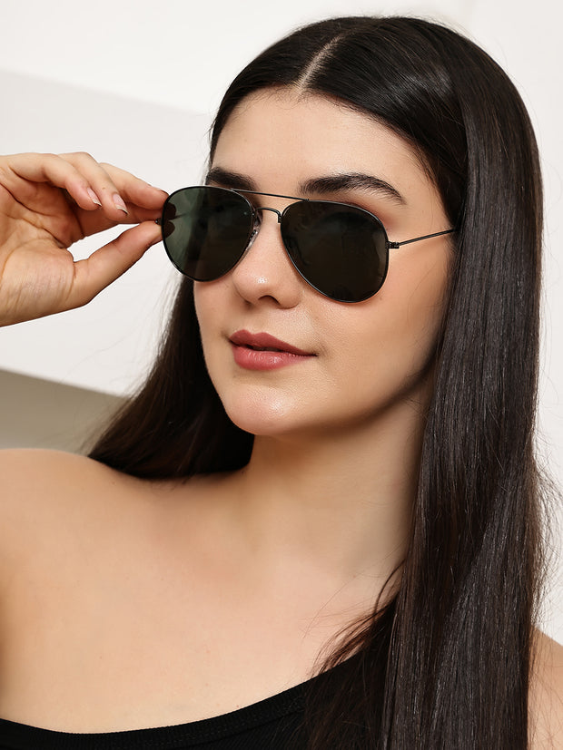 Classic Full-Rim Polorized Aviator Sunglasses