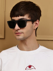 Grey Square Sunglasses with UV Protection