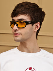 Night Vision Yellow Lens Driving Sunglasses For Unisex