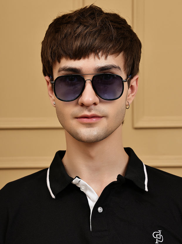 Stylish Unisex Blue Aviator Sunglasses
