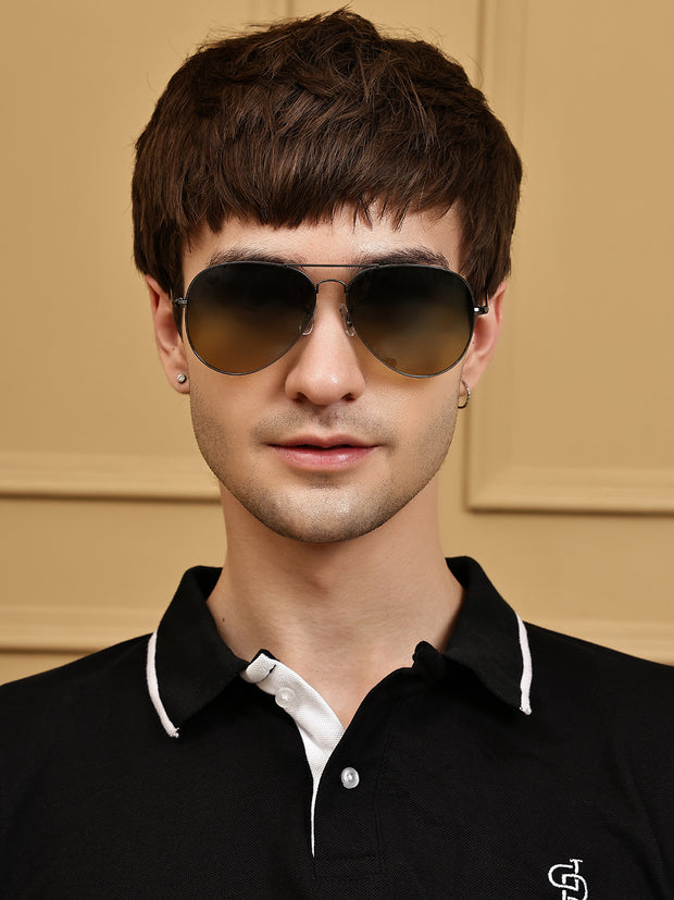 Unisex Green Polorized Aviator Sunglasses