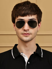Classic Full-Rim Polorized Aviator Sunglasses