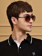 Stylish Unisex Brown Aviator Sunglasses