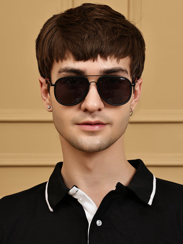 Stylish Unisex Black Aviator Sunglasses