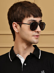 Stylish Unisex Black Aviator Sunglasses