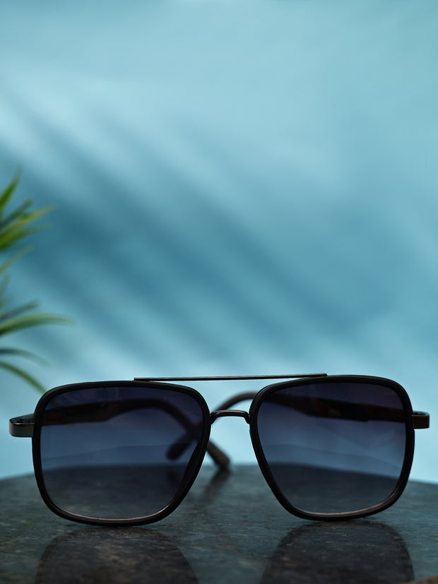 Grey Square UV-Protected Sunglasses