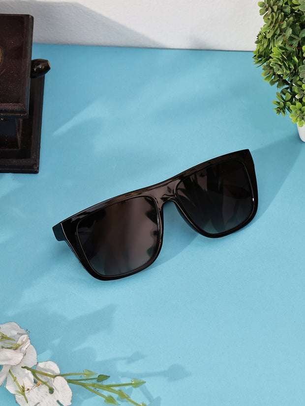 Brown Square Sunglasses with UV Protection