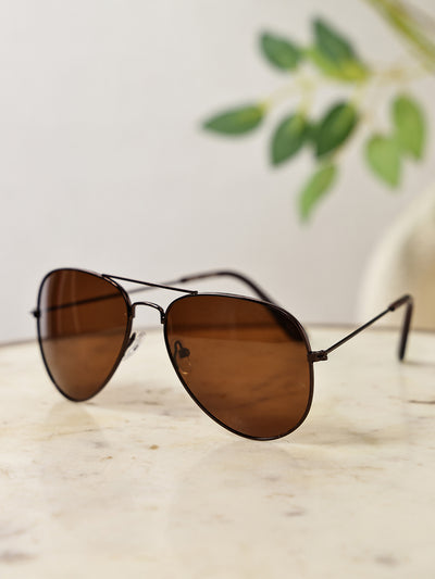 Classic Full-Rim Polorized Aviator Sunglasses