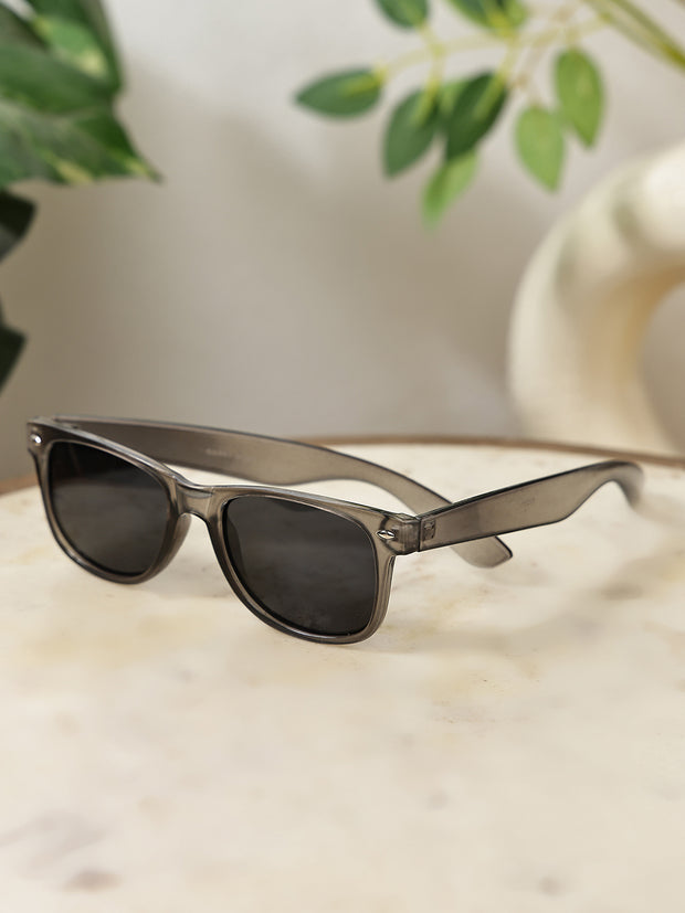 Classic Grey Wayfarer UV-Protected Sunglasses for Men & Women