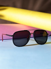 Stylish Unisex Black Aviator Sunglasses