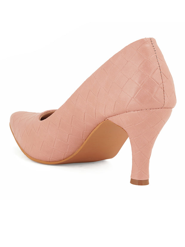 Women Stylish Nude Stilettos Pumps