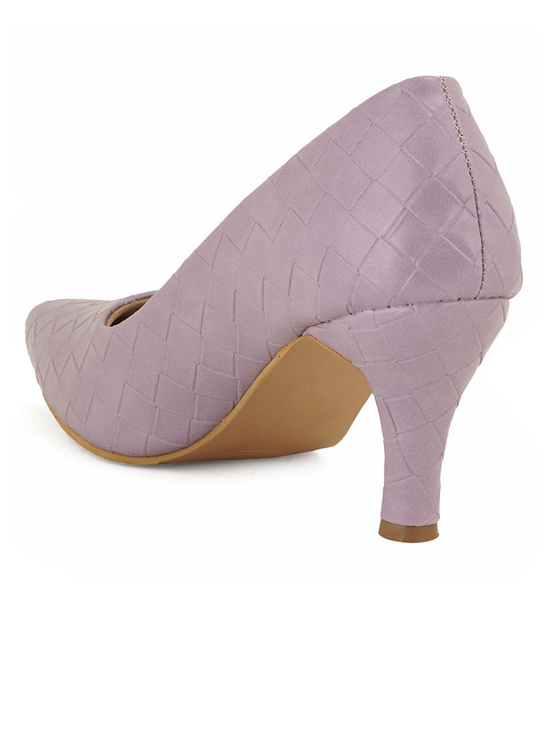 Women Stylish Purple Stilettos Pumps