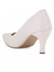 Women Stylish White Stilettos Pumps