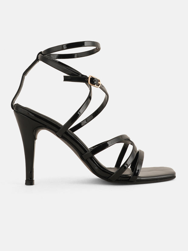 Get Glamr Women Strap Detail Stiletto Heel Sandals