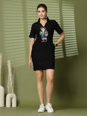 Women Stechable Patch Work Dress