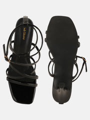 Get Glamr Women Strap Detail Stiletto Heel Sandals