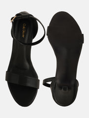 Get Glamr Women Solid Open Toe Leather Sandals