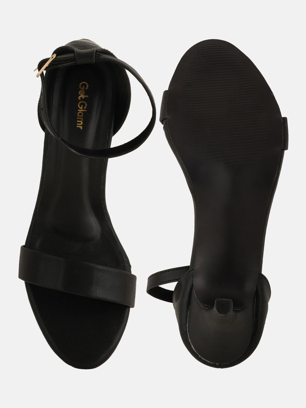 Get Glamr Women Solid Open Toe Leather Sandals