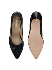 Get Glamr Women Black Solid Pumps