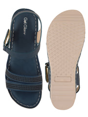Get Glamr Women Blue Comfort Sandals