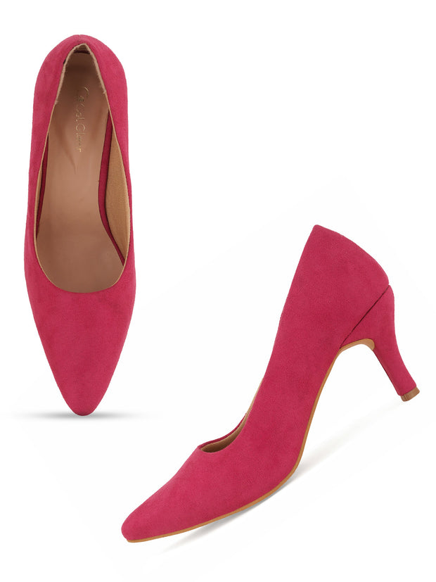 Women Stylish Pink Stilettos Pumps