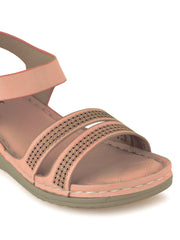 Get Glamr Women Peach Comfort Sandals