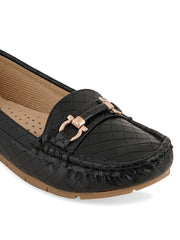 Get Glamr Women Black Loafers