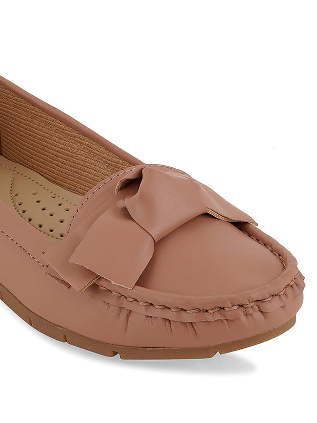 Get Glamr Women Peach Loafers