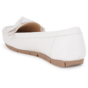 Get Glamr Women White Loafers