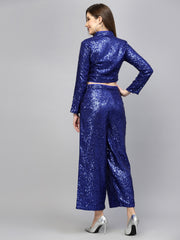 Get Glamr Sequinced  Co-ord Set.