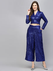 Get Glamr Sequinced  Co-ord Set.