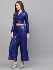 Get Glamr Sequinced  Co-ord Set.