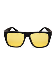 Yellow Square Sunglasses with UV Protection