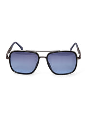 Blue & Black Square UV-Protected Sunglasses