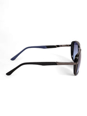 Blue & Black Square UV-Protected Sunglasses