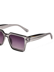 Grey Square Sunglasses With UV Lenses For Unisex